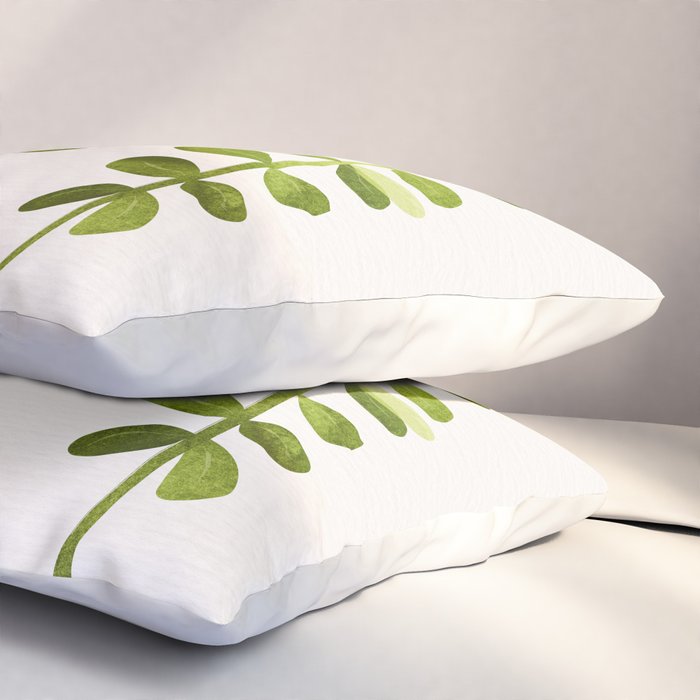 Sweet Sprout Friends - Contemporary Botanical Illustration Pillow Sham Gallery Image 3