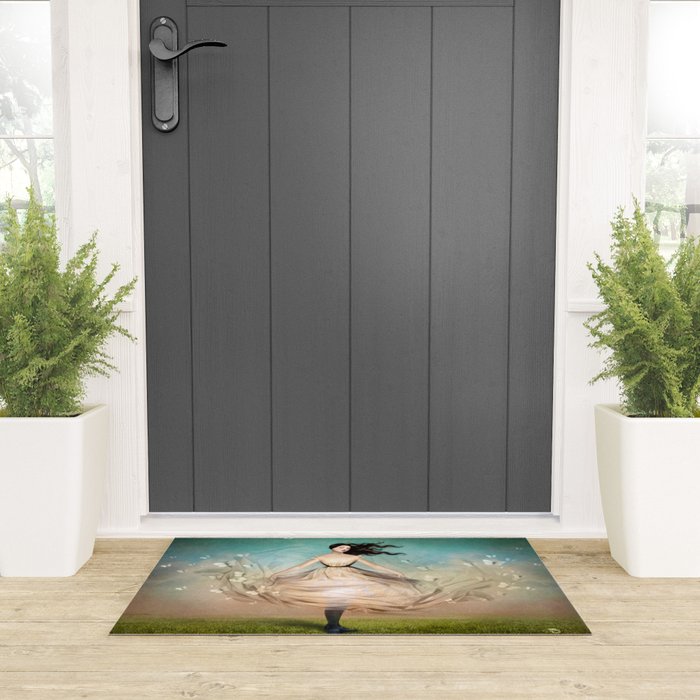 Butterfly Dress Welcome Mat Gallery Image 3