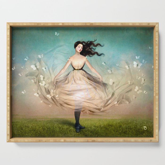 Butterfly Dress Serving Tray Gallery Image 1