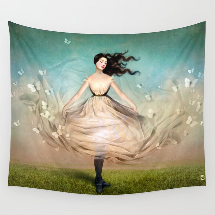 Butterfly Dress Wall Tapestry Gallery Image 4