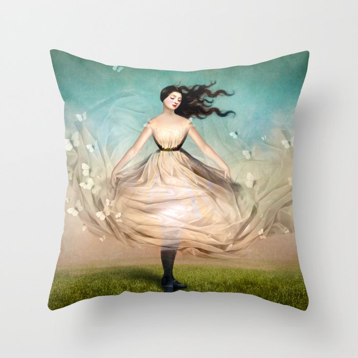 Butterfly Dress Throw Pillow Gallery Image 6