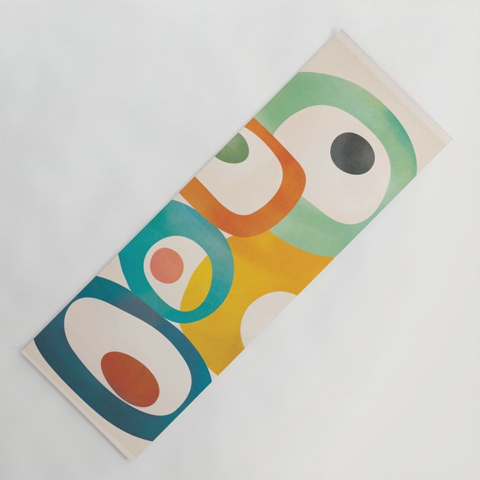 Mid-Century Modern Abstract Art 02 Yoga Mat Gallery Image 1