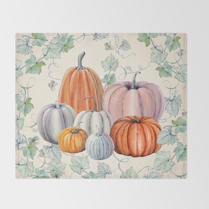 Pumpkin Patch Throw Blanket Gallery Image 2