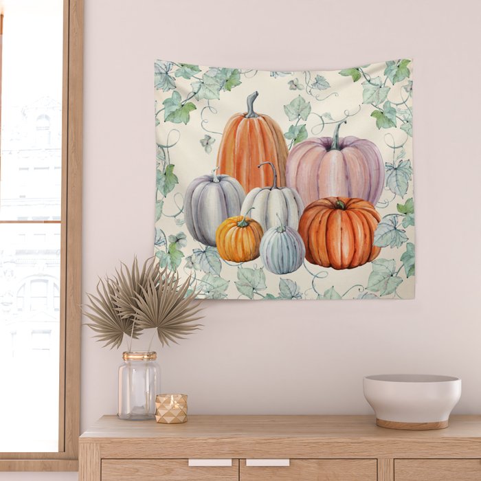 Pumpkin Patch Wall Tapestry Gallery Image 2