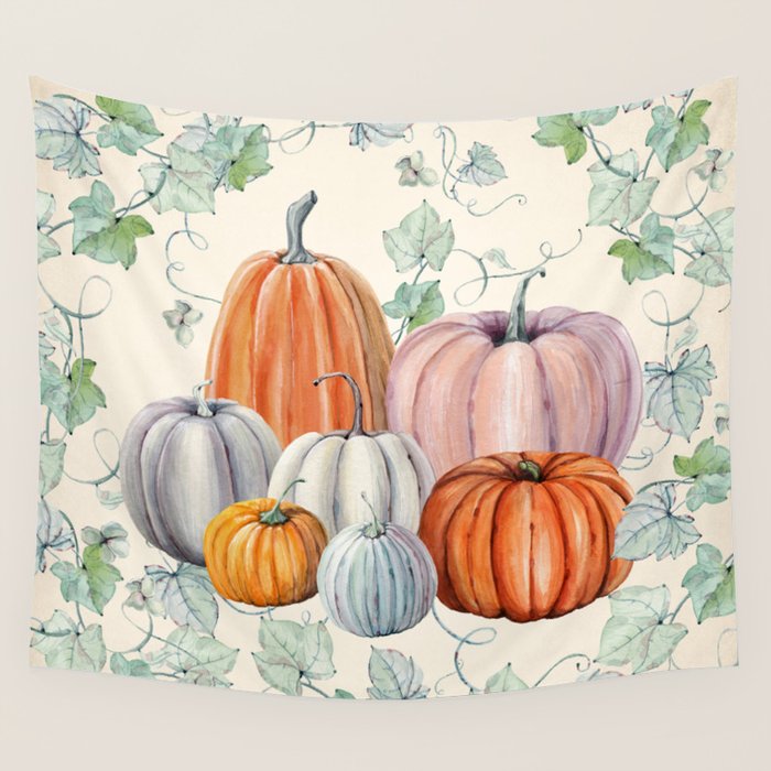 Pumpkin Patch Wall Tapestry Gallery Image 4