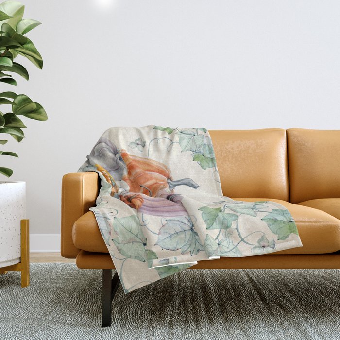 Pumpkin Patch Throw Blanket Gallery Image 1