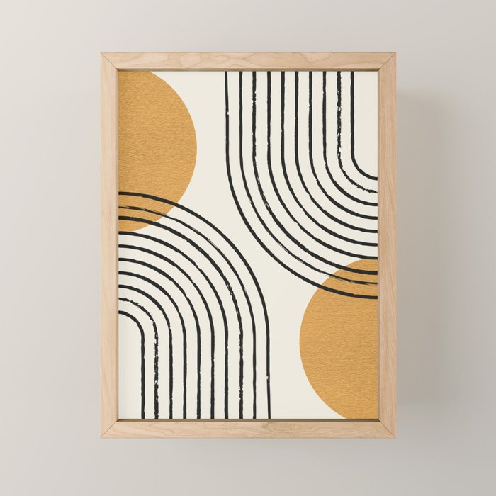 Sun Arch Double - Gold Mini Art Print Gallery Image 1