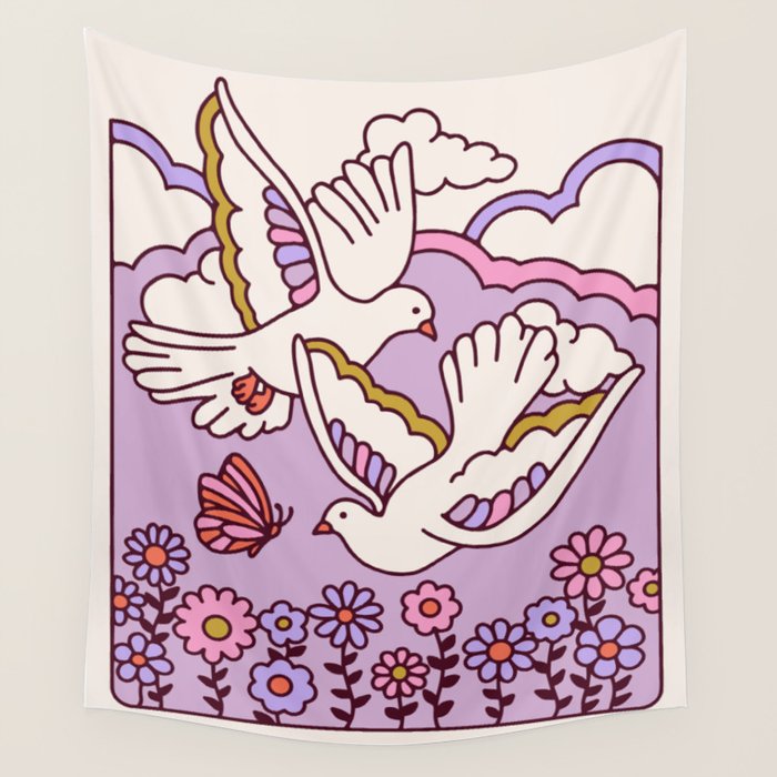 Dove Wall Tapestry Gallery Image 1