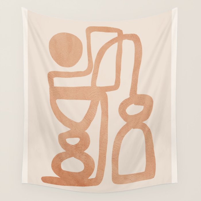 Abstract Minimal Shapes 80 Wall Tapestry Gallery Image 4