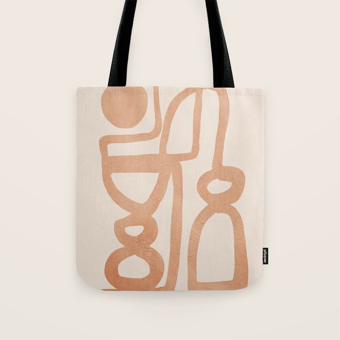 Abstract Minimal Shapes 80 Tote Bag Gallery Image 1
