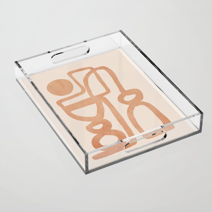 Abstract Minimal Shapes 80 Acrylic Tray Gallery Image 1