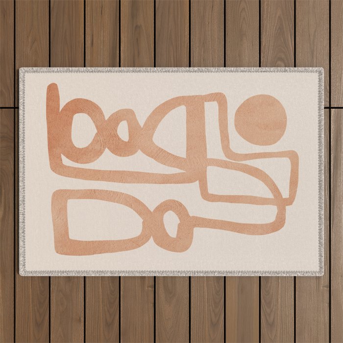 Abstract Minimal Shapes 80 Outdoor Rug Gallery Image 1
