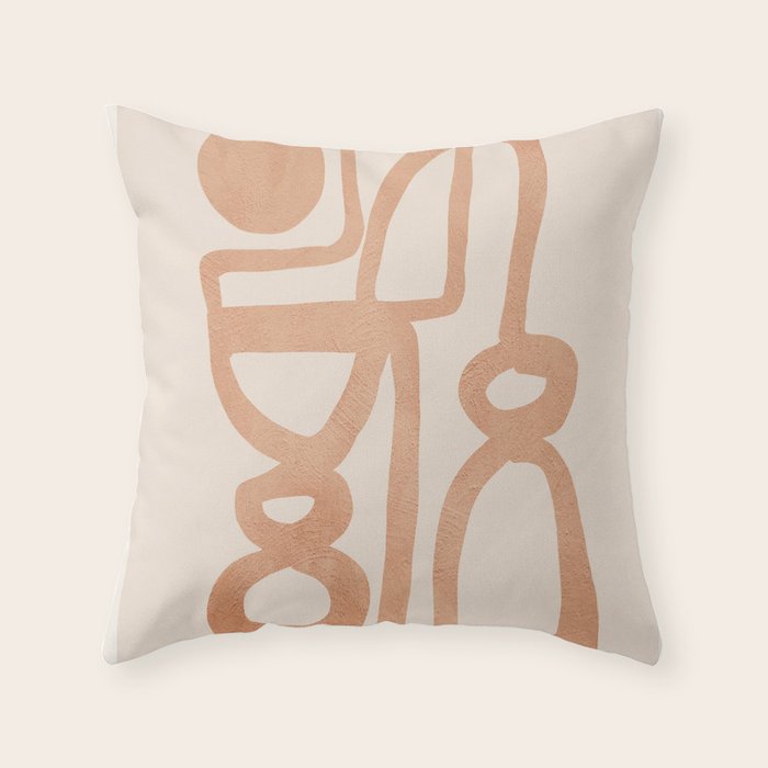 Abstract Minimal Shapes 80 Throw Pillow Gallery Image 6