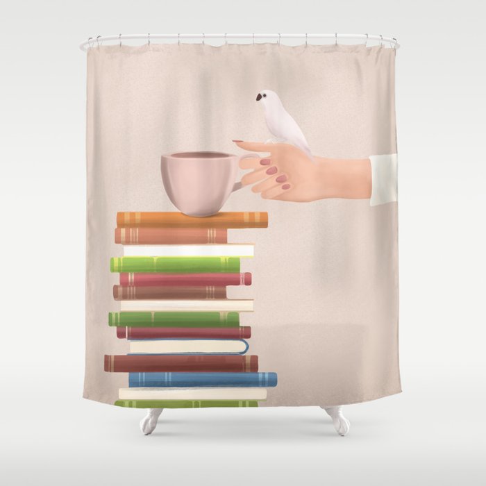 Good Read 02 Shower Curtain Gallery Image 1
