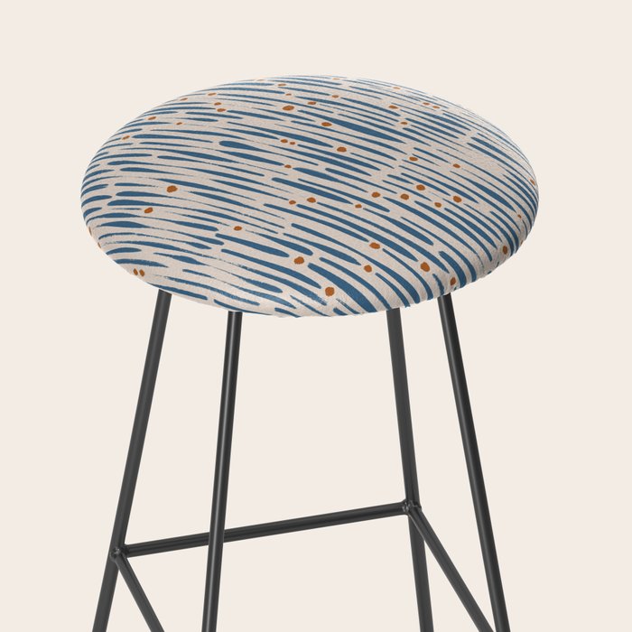 Simple Hand Drawn Pattern #15 Stool Gallery Image 2