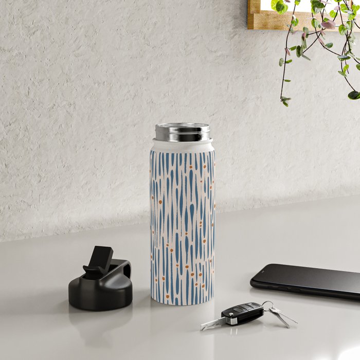 Simple Hand Drawn Pattern #15 Water Bottle Gallery Image 4