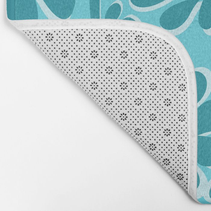 Turquoise Forest Bath Mat Gallery Image 2