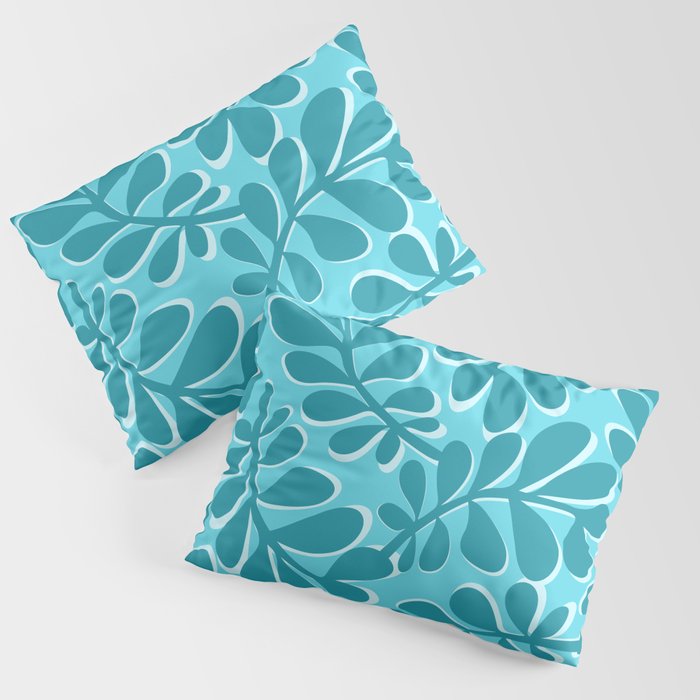Turquoise Forest Pillow Sham Gallery Image 3