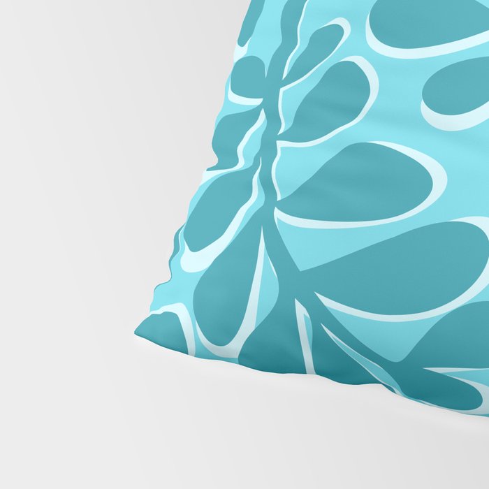 Turquoise Forest Pillow Sham Gallery Image 4