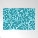 Turquoise Forest Welcome Mat Gallery Image 1