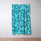 Turquoise Forest Window Curtain Gallery Image 3
