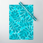 Turquoise Forest Wrapping Paper Gallery Image 1