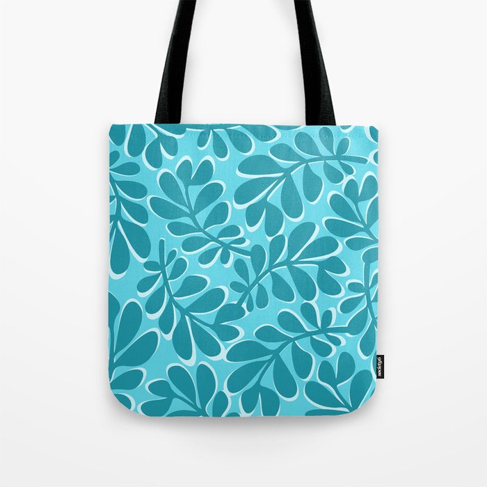 Turquoise Forest Tote Bag Gallery Image 1