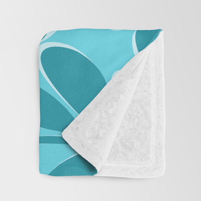 Turquoise Forest Throw Blanket Gallery Image 3