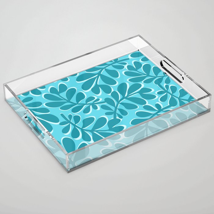 Turquoise Forest Acrylic Tray Gallery Image 1
