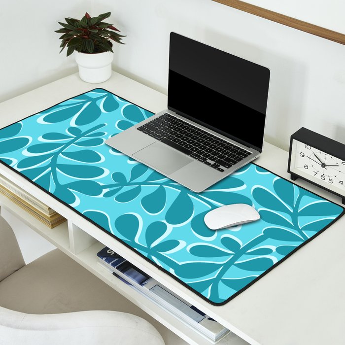 Turquoise Forest Desk Mat Gallery Image 2