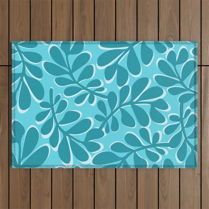 Turquoise Forest Outdoor Rug Gallery Image 1