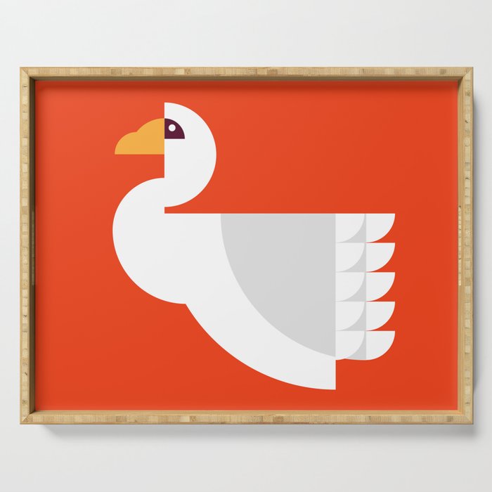 Geometric swan Serving Tray Gallery Image 1