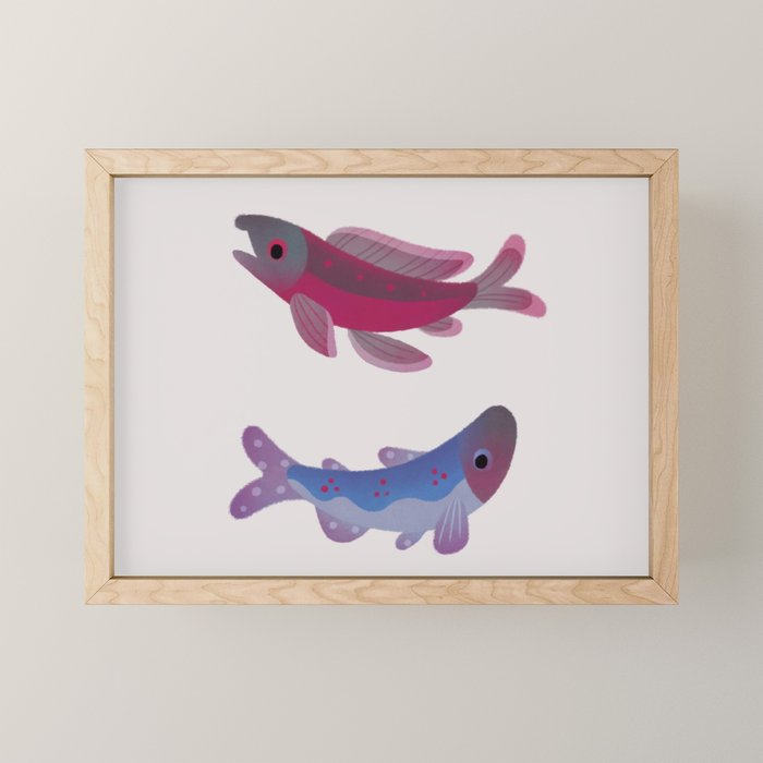 Salmon Mini Art Print Gallery Image 1