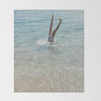 Handstand Throw Blanket Gallery Image 2
