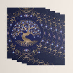 Tree of Life Evil Eye Ornament Wrapping Paper Gallery Image 3