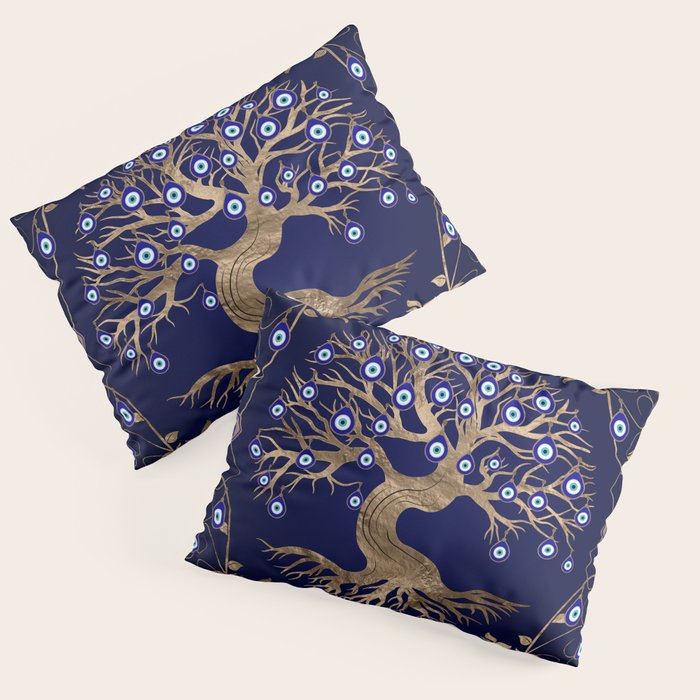 Tree of Life Evil Eye Ornament Pillow Sham Gallery Image 3