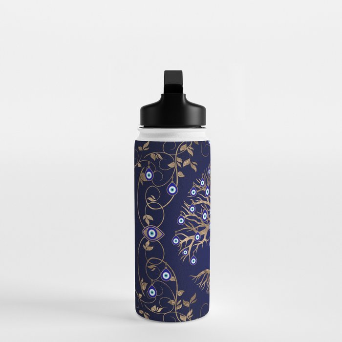 Tree of Life Evil Eye Ornament Water Bottle Gallery Image 3