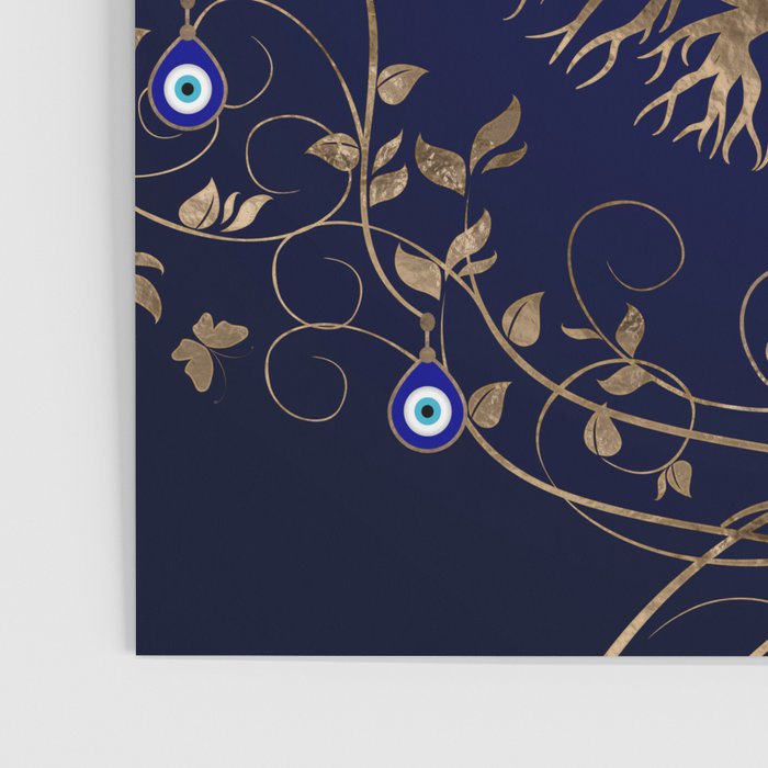 Tree of Life Evil Eye Ornament Poster Gallery Image 3