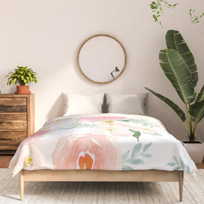 Sweet Pink Blooms (Floral 02) Comforter Gallery Image 3