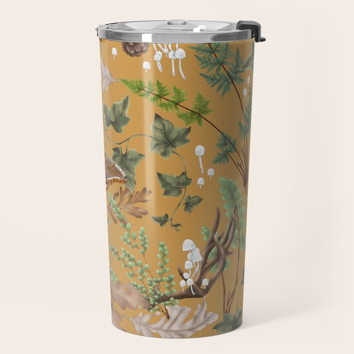 Bohemian Leafy Forest Travel Mug Gallery Image 2