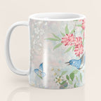 Chinoiserie Magpie Blooming Peony Botanical Garden Coffee Mug Gallery Image 3