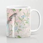 Chinoiserie Magpie Blooming Peony Botanical Garden Coffee Mug Gallery Image 1