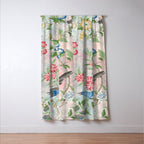Chinoiserie Magpie Blooming Peony Botanical Garden Window Curtain Gallery Image 3