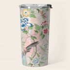 Chinoiserie Magpie Blooming Peony Botanical Garden Travel Mug Gallery Image 2