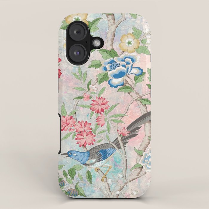 Chinoiserie Magpie Blooming Peony Botanical Garden iPhone Case Gallery Image 1