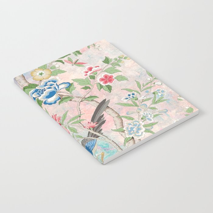 Chinoiserie Magpie Blooming Peony Botanical Garden Notebook Gallery Image 2
