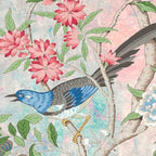 Chinoiserie Magpie Blooming Peony Botanical Garden Coffee Mug Gallery Image 2