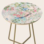 Chinoiserie Magpie Blooming Peony Botanical Garden Side Table Gallery Image 2