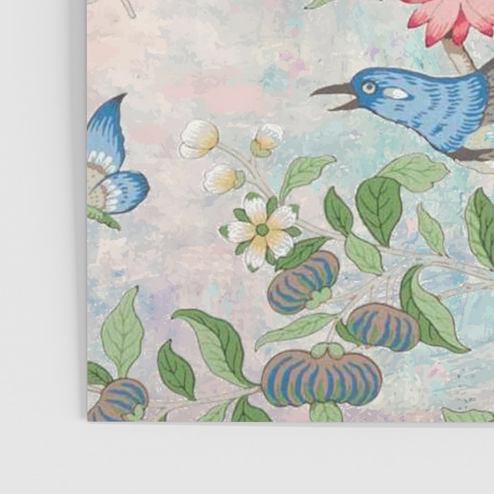 Chinoiserie Magpie Blooming Peony Botanical Garden Poster Gallery Image 3