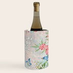 Chinoiserie Magpie Blooming Peony Botanical Garden Wine Chiller Gallery Image 2